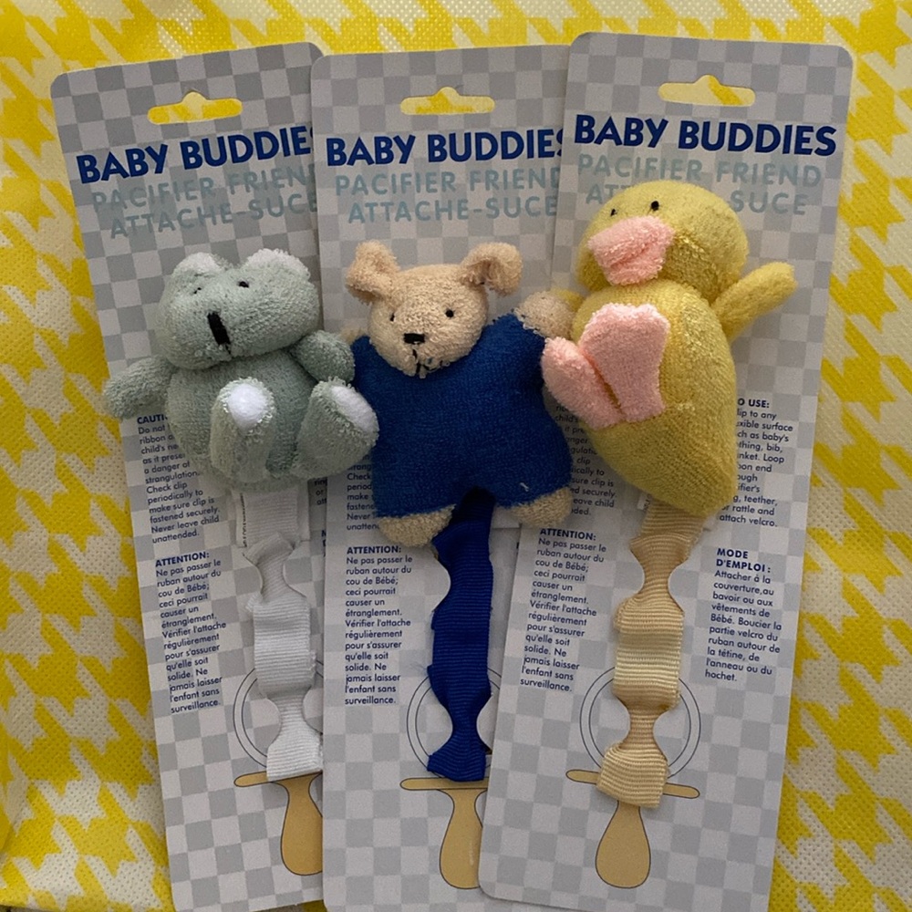 Pacifier holders set of 3.